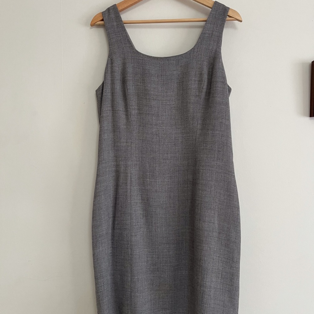 VINTAGE Gianni Grey Sheath Dress_Size 10